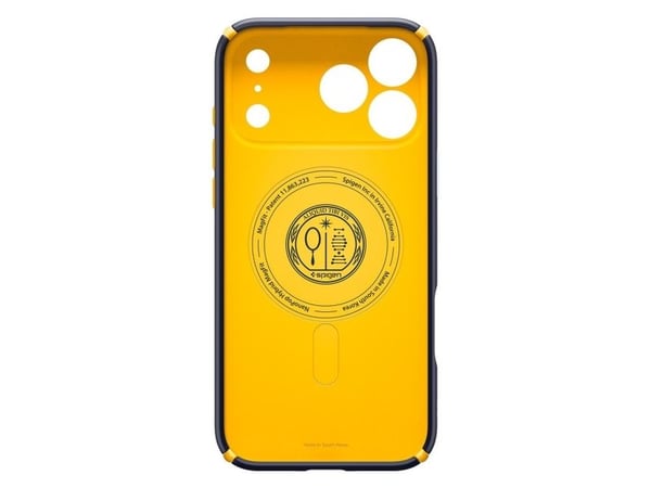 Spigen Nano Pop Hybrid (MagFit), Suojus, Apple, iPhone 17 Pro, 16 cm (6.3"), Laivasto, Keltainen