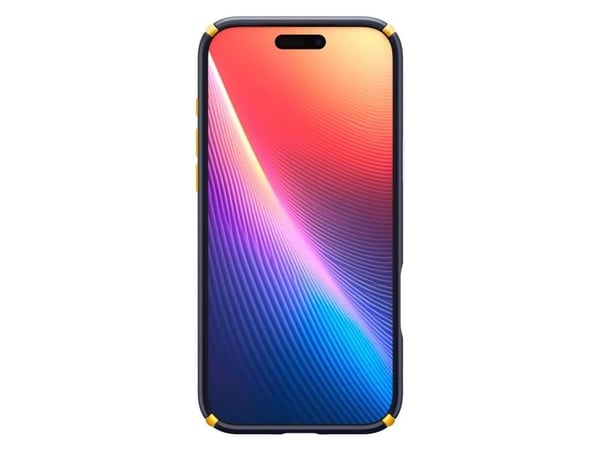 Spigen Nano Pop Hybrid (MagFit), Suojus, Apple, iPhone 17 Pro, 16 cm (6.3"), Laivasto, Keltainen