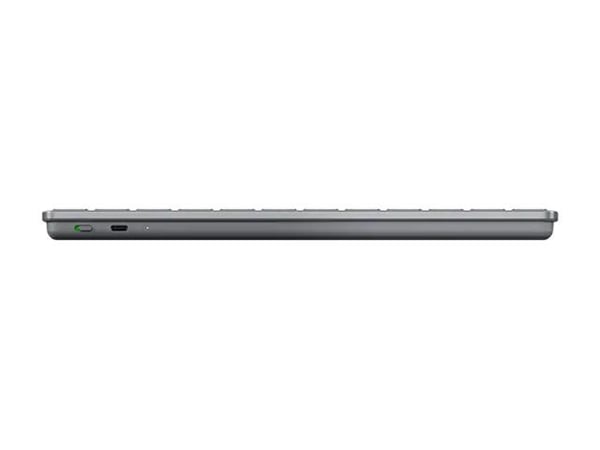 Lenovo KB331U - Tastatur - muletienhet - trådløs - USB-C, Bluetooth - QWERTY - US International - lunagrå
