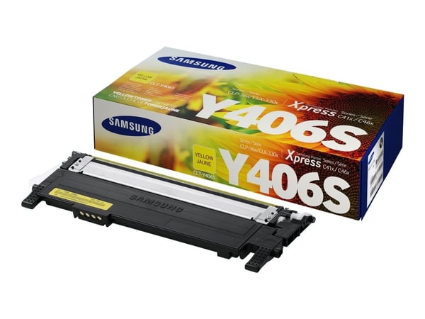 HP CLT-Y406S - Gul - original - tonerpatron (SU462A) - for Samsung CLX-3300, 3302, 3303, 3304, 3305, 3306, 3307, SCX-3300, 3301, 3305, 3306