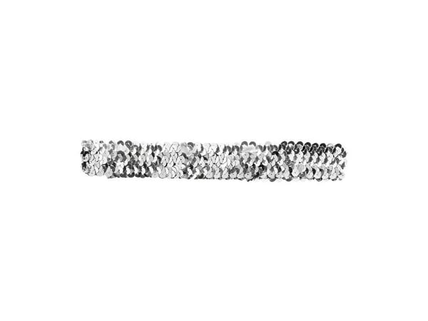 Silver paljett pannband