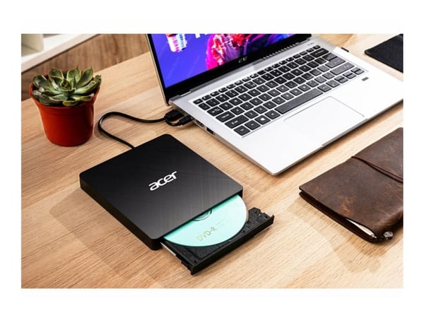 Acer DVD - Platestasjon - DVD±RW (+R dobbeltlag) - USB - plugginnmodul - svart