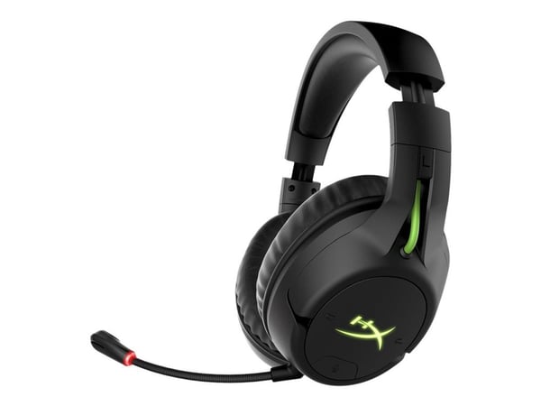 HyperX CloudX Flight - Hodesett - full størrelse - 2,4 GHz - trådløs - svart, grønn - for Victus by HP Laptop 15, 16; Laptop 14, 15, 17; Pavilion x...