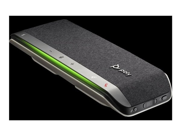 HP Poly Sync 40-M - Smart høyttalertelefon - Bluetooth - trådløs, kablet - USB-A, USB-C - sølv - Certified for Microsoft Teams, Zoom Certified