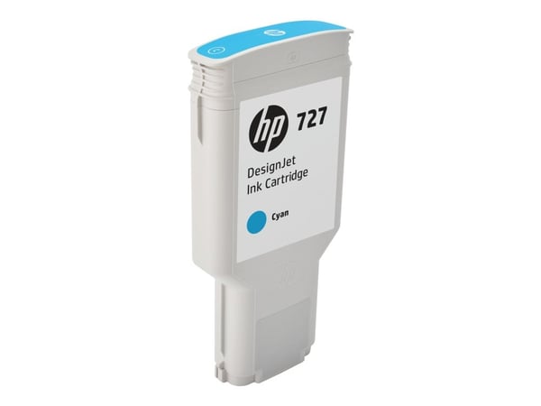 HP 727 - 300 ml - høykapasitets - cyan - original - DesignJet - blekkpatron - for DesignJet T1500, T1530, T2500, T2530, T920, T930