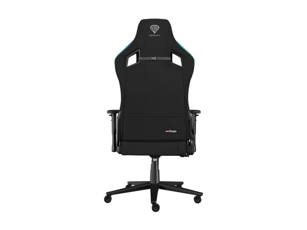 Genesis Trit 660 RGB - Spillestol - ergonomisk - liggestol - armlener - T-formet - tipping - roterende - stoff - svart
