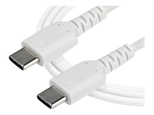 StarTech.com 1m USB C -latauskaapeli, kestävä nopea lataus ja synkronointi USB 2.0 Type C - USB C - kannettavan tietokoneen latausjohto, TPE-takki ...