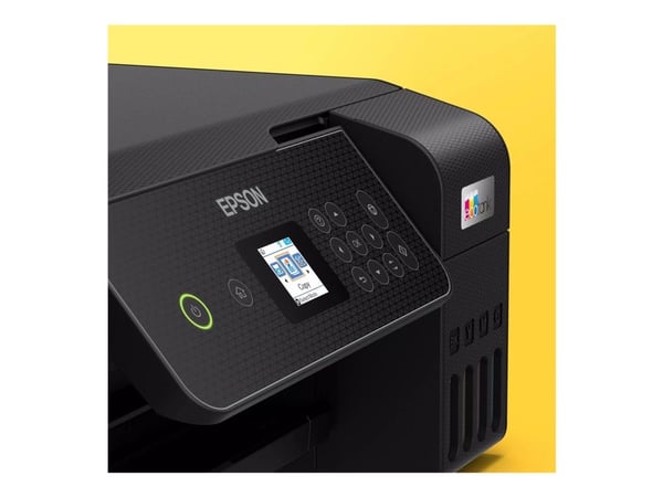 Epson EcoTank L3280 - Multifunksjonsskriver - farge - ink-jet - ITS - A4/Legal (medie) - opp til 10 spm (trykking) - 100 ark - USB, Wi-Fi - svart