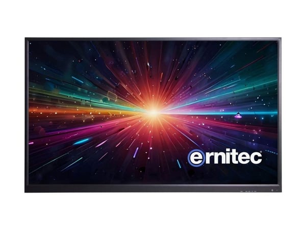 Ernitec - LED-skjerm - 43" - 3840 x 2160 4K - 350 cd/m² - 1200:1 - 5 ms - 3xHDMI, DVI, DisplayPort - høyttalere - svart