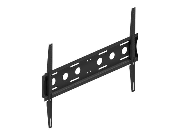 EDBAK TWB1.600 - Monteringssett (veggmontering) - Flat - for LCD-skjerm - universal - metall, robust stål - svart - skjermstørrelse: 50"-86" - vogn...