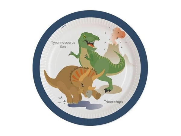 Happy dinosaur tallerken, 23 cm