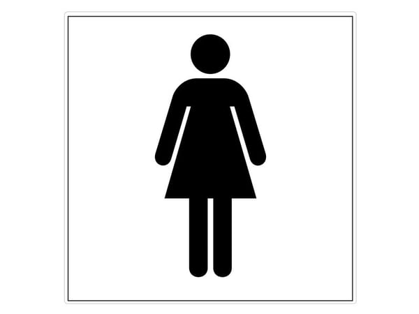 STICKER TOILET FOR WOMEN 70x120 mm