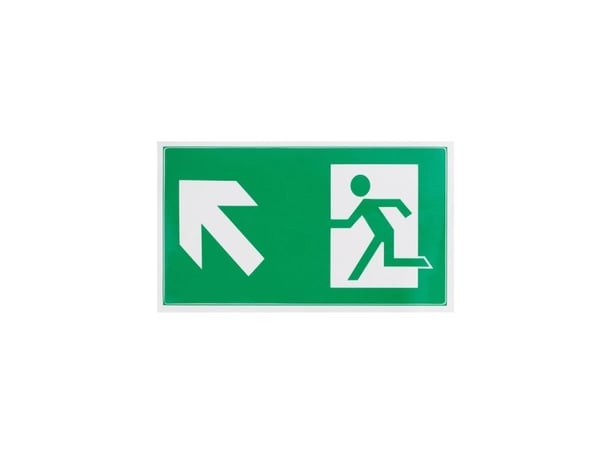 Ikke angitt_V Exit-skilt øverst til venstre 100x180 mm