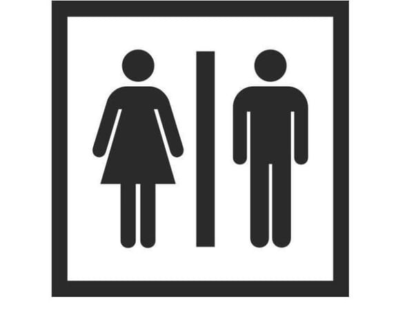 WC-klistremerke GENERAL 130x130 mm