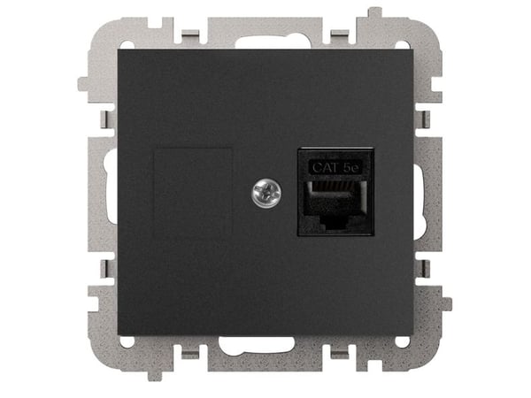 Elektroplast RJ45-uttag svart