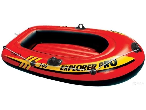 Intex 58355NP, Pikkulapsen vene, Poika/tyttö, PVC-muovi, Musta, Oranssi, Keltainen