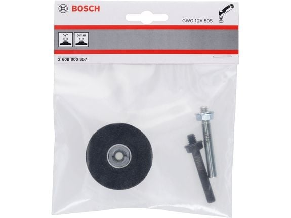 Bosch 2 608 000 857, Slipeskive bakpute, Universal, 25000 o/min, Svart, Rund, 6 mm