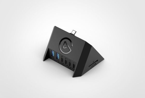 Elgato 10GBN9901, USB 3.2 Gen 2 (3.1 Gen 2) Type-A + Type-C, USB Type-C, MicroSD (TransFlash), SD, 5000 Mbit/s, 100 W, 88 mm