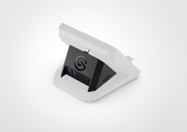 Elgato 10GBN9901, USB 3.2 Gen 2 (3.1 Gen 2) Type-A + Type-C, USB Type-C, MicroSD (TransFlash), SD, 5000 Mbit/s, 100 W, 88 mm