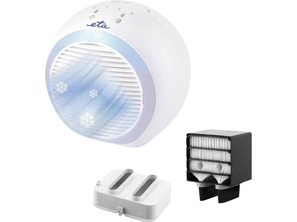Eta COOLIO MINI, Husholdningsvifte, Hvit, Bord, 60 dB, Berøringskontroll, 0,27 l