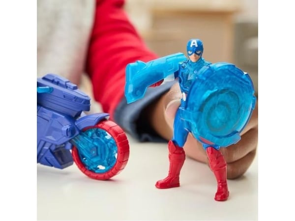 Avengers Capt. America Turbo Cycle & figure 10 cm