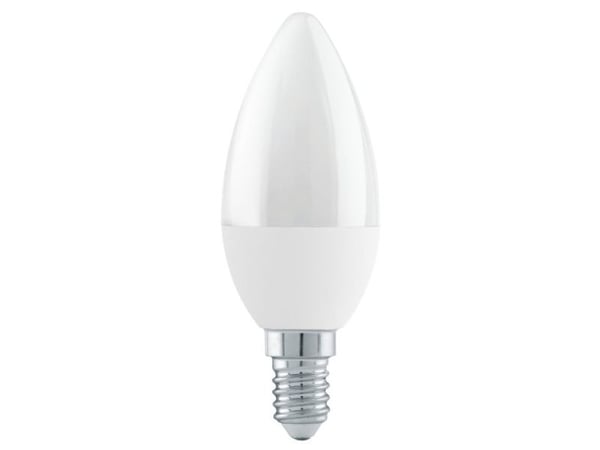 EGLO E14 LED C37 opal lyspære med varmt hvitt lys
