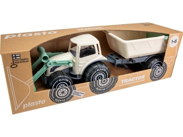 PLASTO Soft Neutrals Tractor with trailer and fron