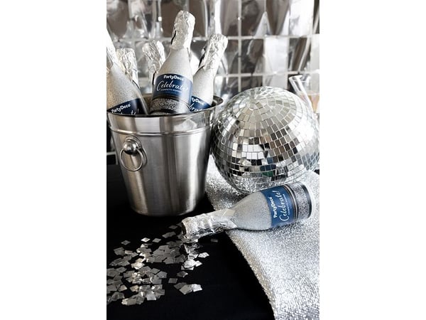 PartyDeco TUKSZ20-018, Konfettikanon, Sølv, 1 farger, 205 mm, 1 stykker