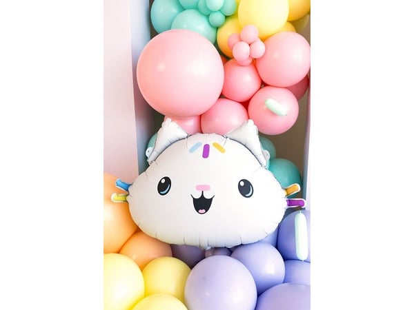 PartyDeco FB323, Lekeballong, Folie, Sort, Rosa, Hvit, Bilde, Dyr, Jente