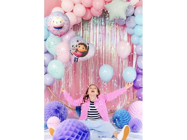 PartyDeco FB325, Lekeballong, Folie, Blå, Rosa, Bilde, 35 cm, 1 stykker