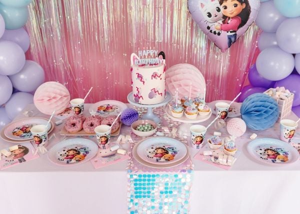 PartyDeco TPP103, Plate, Rund, Papir, Flerfarget, Bilde, 6 stykker