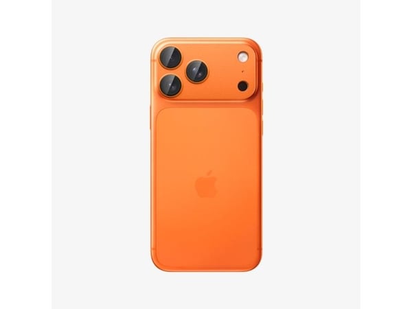 Spigen Optik Pro XL EZ Fit, Apple, iPhone 17 Pro Max, Dammresistent, Reptålig, Orange, 2 styck