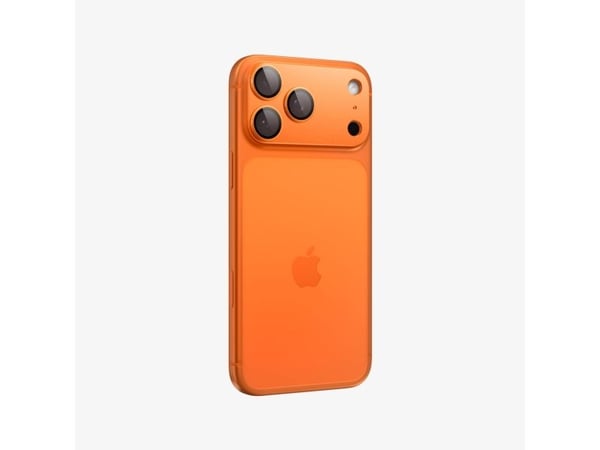 Spigen Optik Pro XL EZ Fit, Apple, iPhone 17 Pro Max, Dammresistent, Reptålig, Orange, 2 styck