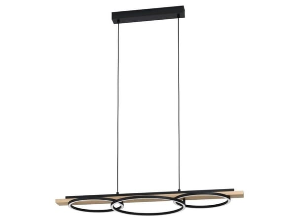 EGLO BOYAL LANGBORDSDIMMER SVART/NATUR FSC