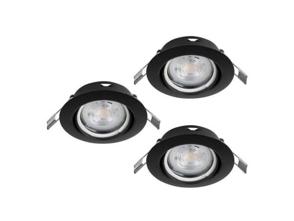 EGLO FAVAZZINA UPOTUSSARJA Ø88 GU10 3X4,9W 3X400LM MUSTA