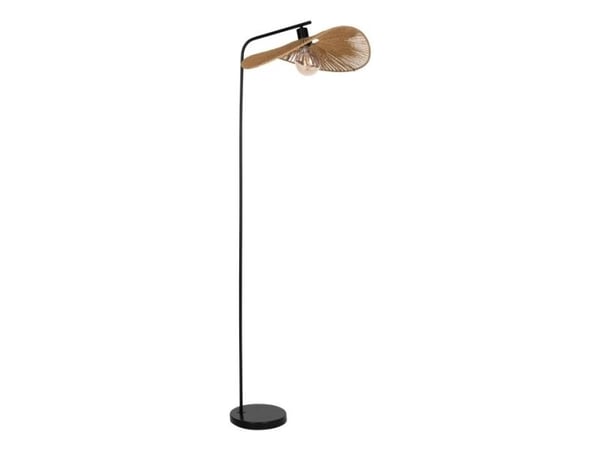 EGLO SIRUELA FLOOR H1600 E27 SVART/NATURLIG FSC