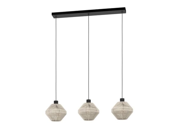 EGLO MIDSUMER LANGBORD L920 3XE27 SVART/CREME