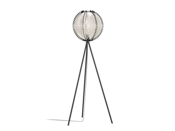EGLO WAVERTON FLOOR H1430 E27 SVART/TRE/HVIT
