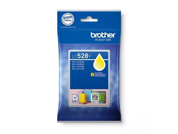 Brother LC528Y - Gul - original - pute pakke - blekkpatron - for Brother MFC-J6760DW, MFC-J6960DW, MFC-J6975DW, MFC-J6977DW
