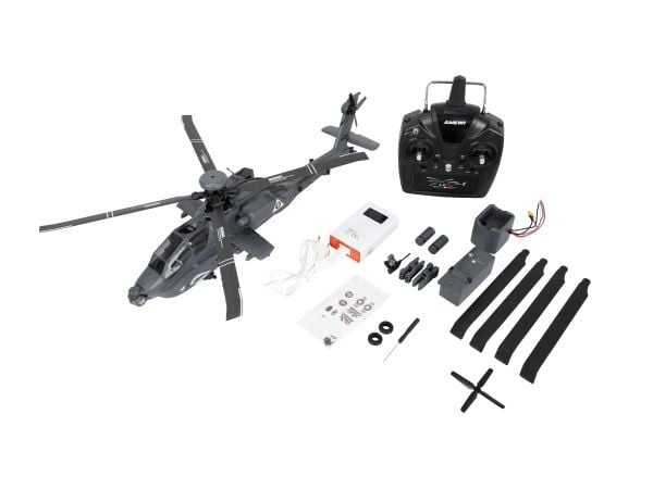 Amewi Apache AH-64D, helikopter, 1:32, 16 År, 1800 mAh