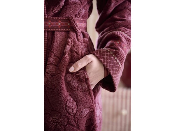 PIP Studio PIP Jasmin Jacquard Bathrobe Dark Pink S