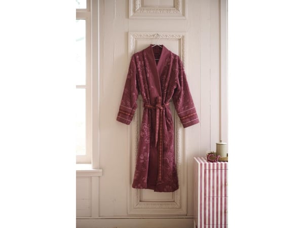 PIP Studio PIP Jasmin Jacquard Bathrobe D.Pink XL