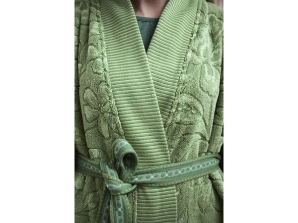 PIP Studio PIP Jasmin Jacquard Bathrobe Green M