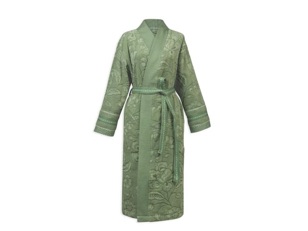 PIP Studio PIP Jasmin Jacquard Bathrobe Green XXL