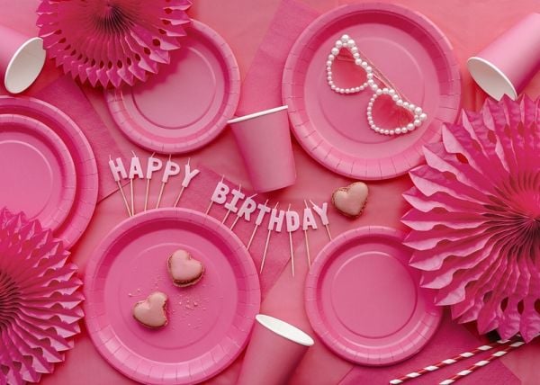 PartyDeco SCS-13-081, Stearinlys, Rosa, 13 stykker