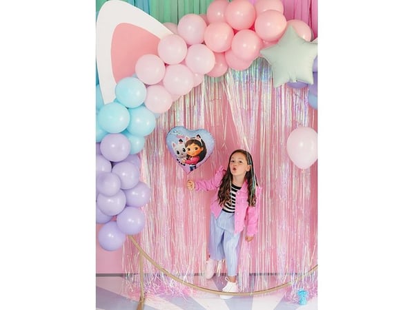 PartyDeco FB316, Lekeballong, Folie, Flerfarget, Bilde, Hjerte (form), Jente