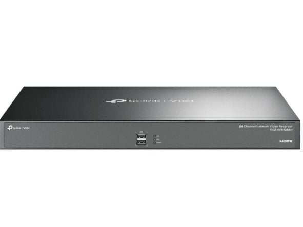TP-Link VIGI NVR4064H, 64 kanaler, 3840 x 2160 piksler, 16 kanaler, 720p, 1080p, 3840x2160/30Hz, 1920x1080/60Hz, 1680x1050/60Hz, 1440x900/60Hz, 128...