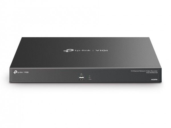 TP-Link VIGI NVR4016H, 16 kanaler, 3840 x 2160 piksler, 16 kanaler, 720p, 1080p, 3840x2160/30Hz, 1920x1080/60Hz, 1680x1050/60Hz, 1440x900/60Hz, 128...