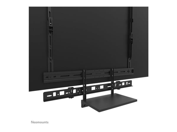 Neomounts AV60-500BL - Monteringssett (monteringsbrakett, laptophylle) - for video bar / bærbar PC - universal - svart - skjermstørrelse: 43"-110" ...