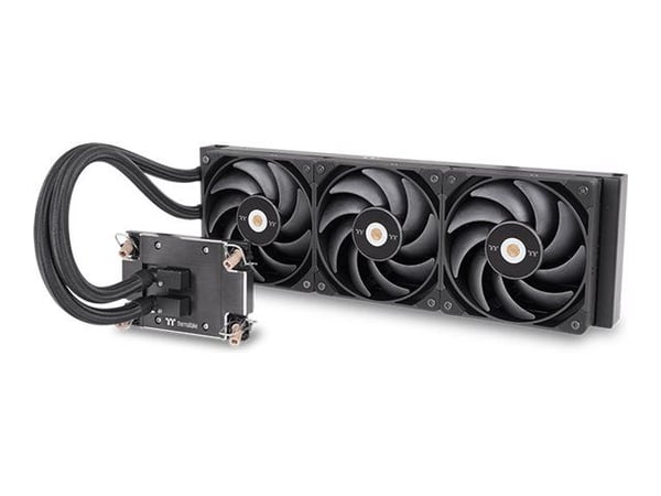 Thermaltake AW420 - Kylsystem med vätska till processorn - Elementstorlek: 420 mm - (för: LGA4677, SP6, sTR5) - nickelpläterad kopparbas - 140 mm -...